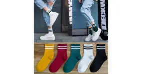 Chaussettes en coton et polyester pour femmes